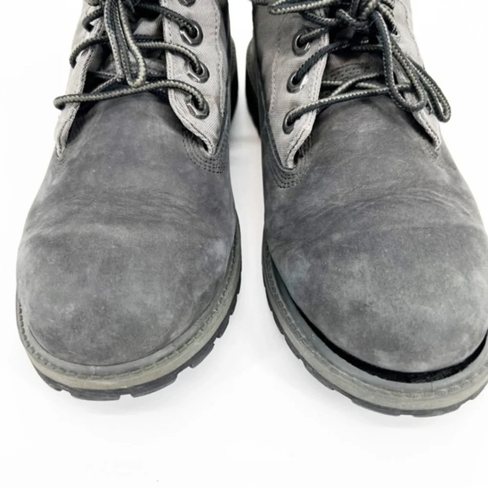 Timberland Roll Top Quilted‎ Gray Boot Size 6